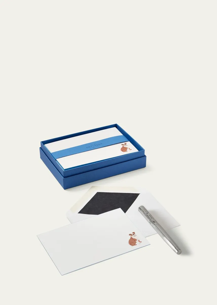 Smythson Bulldog Note Cards, Set of 10 | Thumbnail 3 Smythson Bulldog Note Cards, Set of 10 | Thumbnail 3