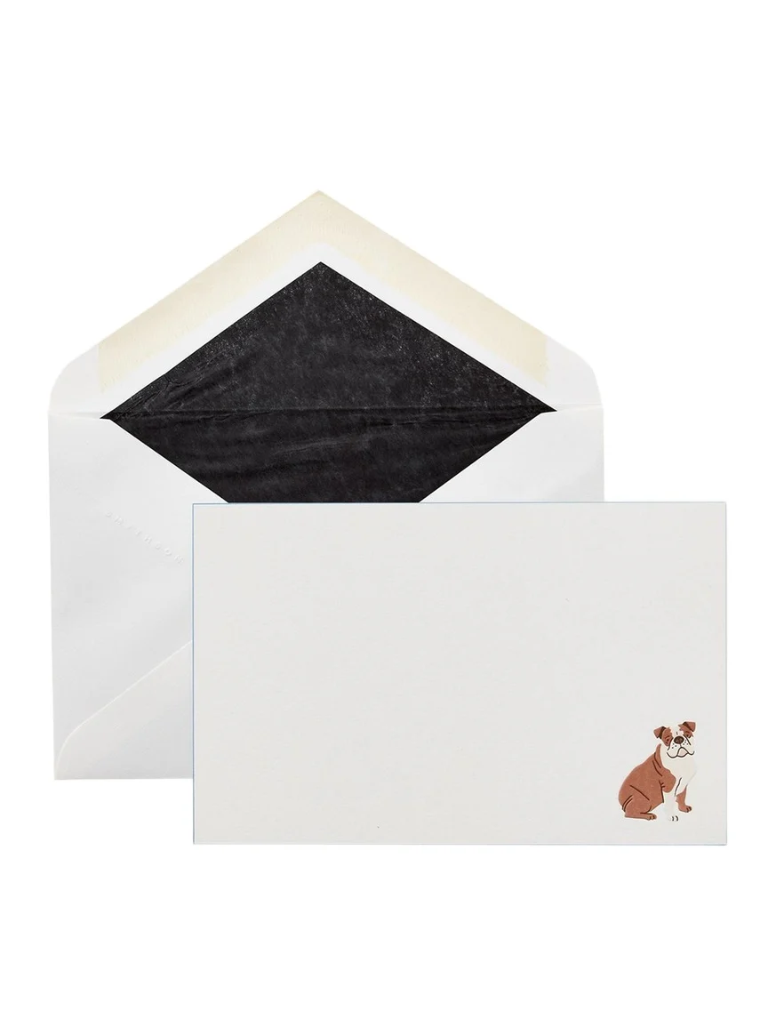 Bulldog Note Cards, Set of 10 Bulldog Note Cards, Set of 10