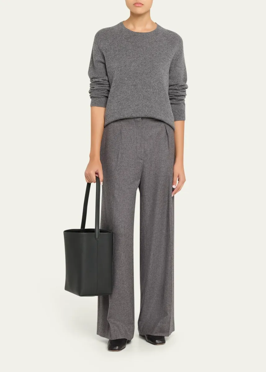 The Row N/S Park Tote Medium in Lux Grained Calfksin | Thumbnail 9