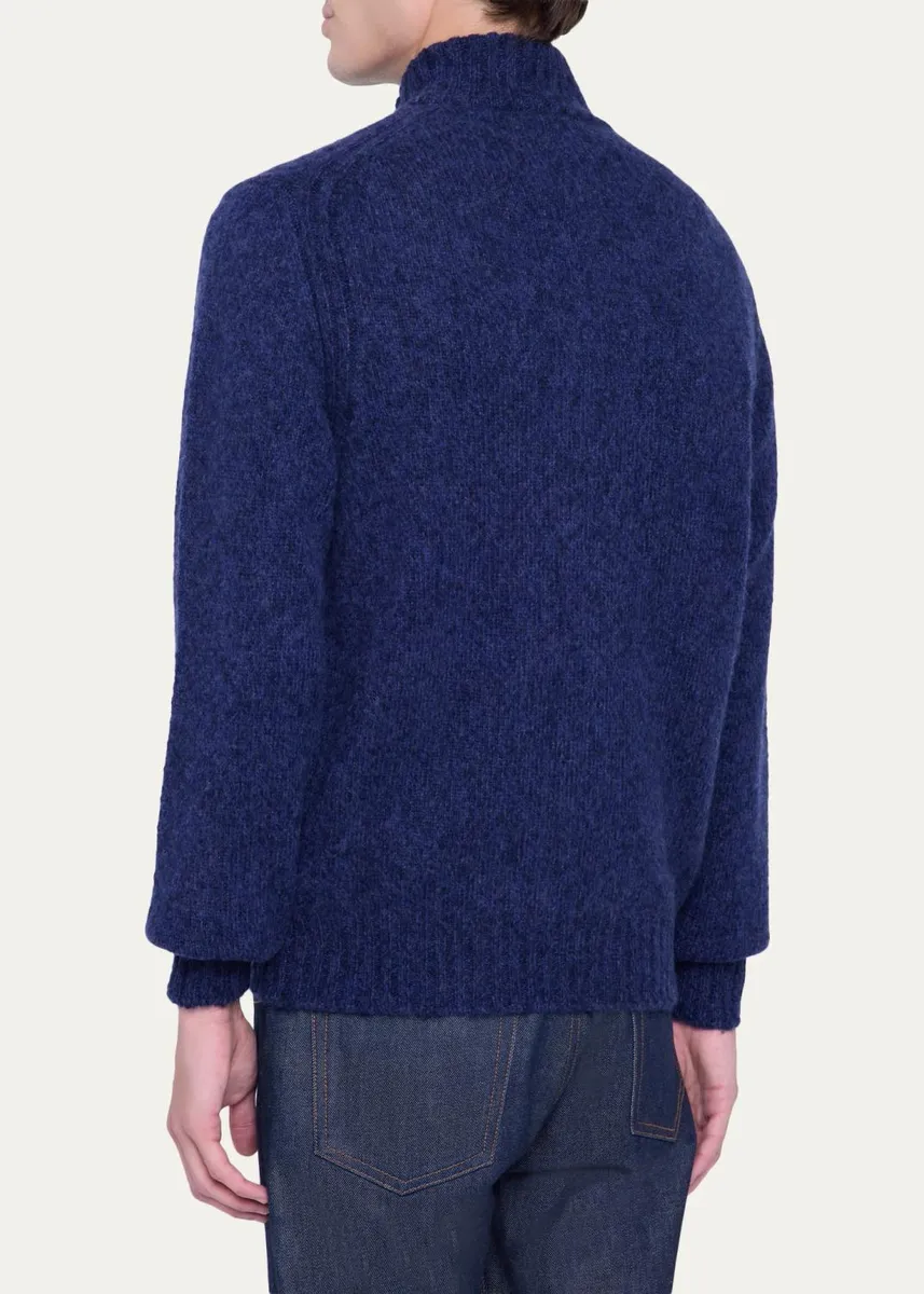 Fioroni Men's Pure Cashmere Full-Zip Cardigan | Thumbnail 3 Fioroni Men's Pure Cashmere Full-Zip Cardigan | Thumbnail 3