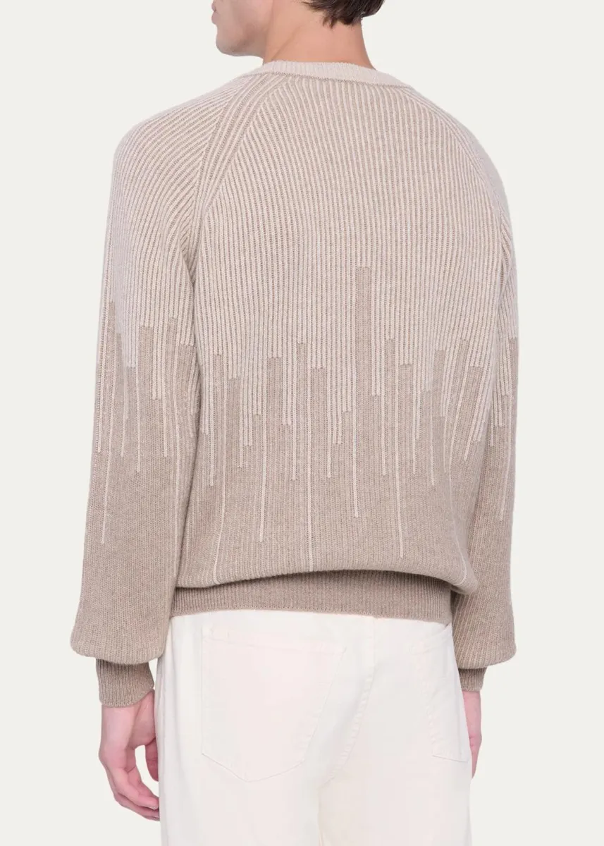 Fioroni Men's Puro Filo Pure Cashmere Crewneck Sweater | Thumbnail 3