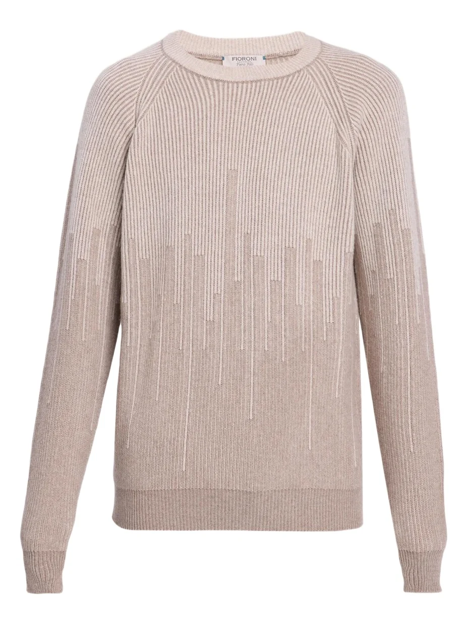 Fioroni Men's Puro Filo Pure Cashmere Crewneck Sweater