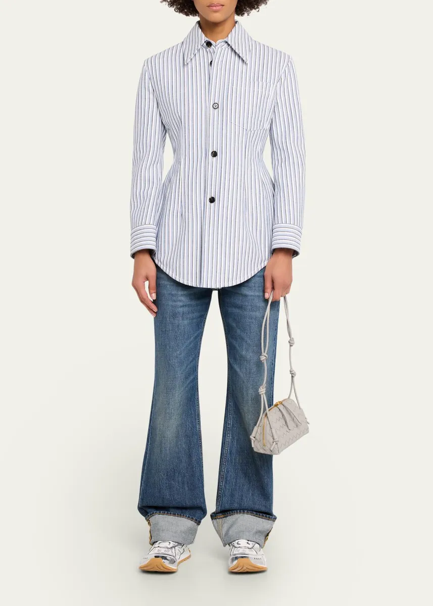 Bottega Veneta Zip Leather Pouch Shoulder Bag | Thumbnail 5 Bottega Veneta Zip Leather Pouch Shoulder Bag | Thumbnail 5