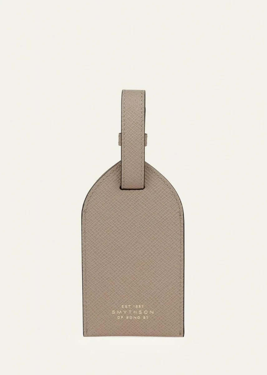 Smythson Panama Leather Luggage Tag | Thumbnail 3 Smythson Panama Leather Luggage Tag | Thumbnail 3