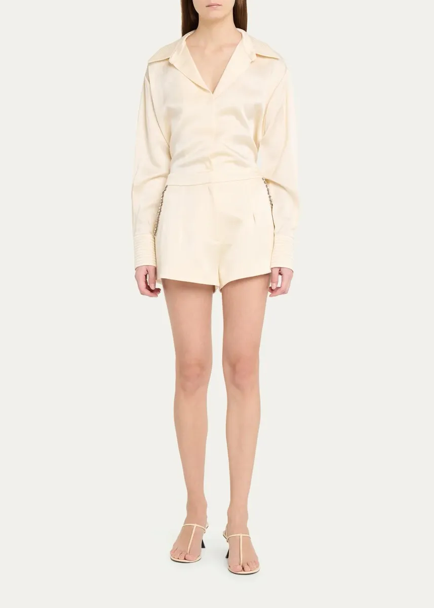 Alexis Viveka Satin Button-Front Shirt | Thumbnail 2