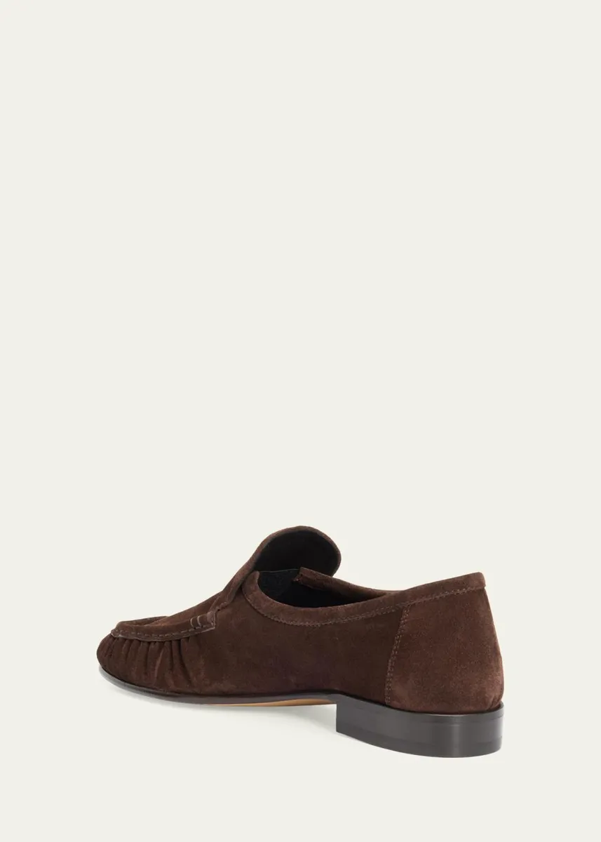 The Row Soft Moccasin Two Suede Loafers | Thumbnail 2 The Row Soft Moccasin Two Suede Loafers | Thumbnail 2