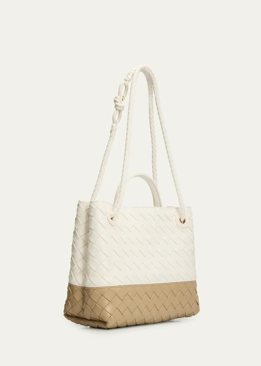 Bottega Veneta Andiamo Small Two-Tone Leather Shoulder Bag | Thumbnail 3 Bottega Veneta Andiamo Small Two-Tone Leather Shoulder Bag | Thumbnail 3