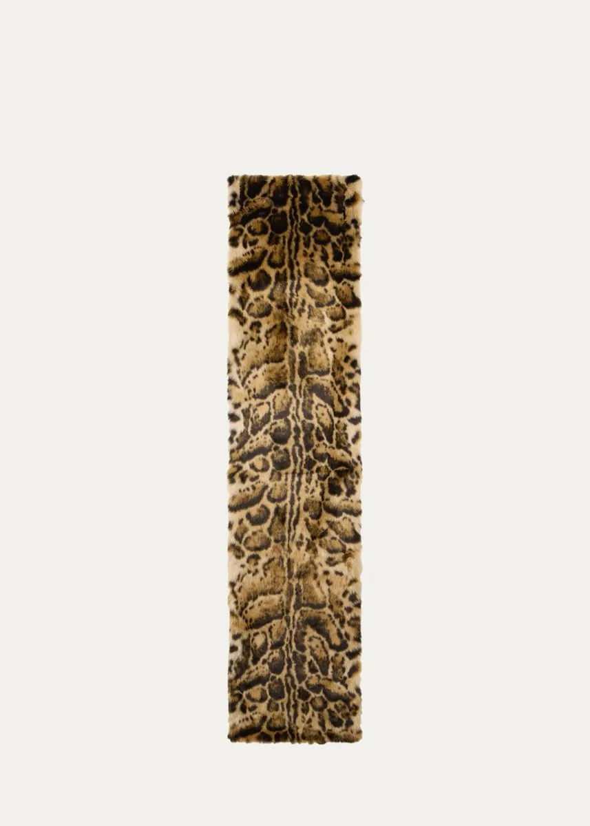 Etro Reversible Floral and Faux Fur Scarf | Thumbnail 2