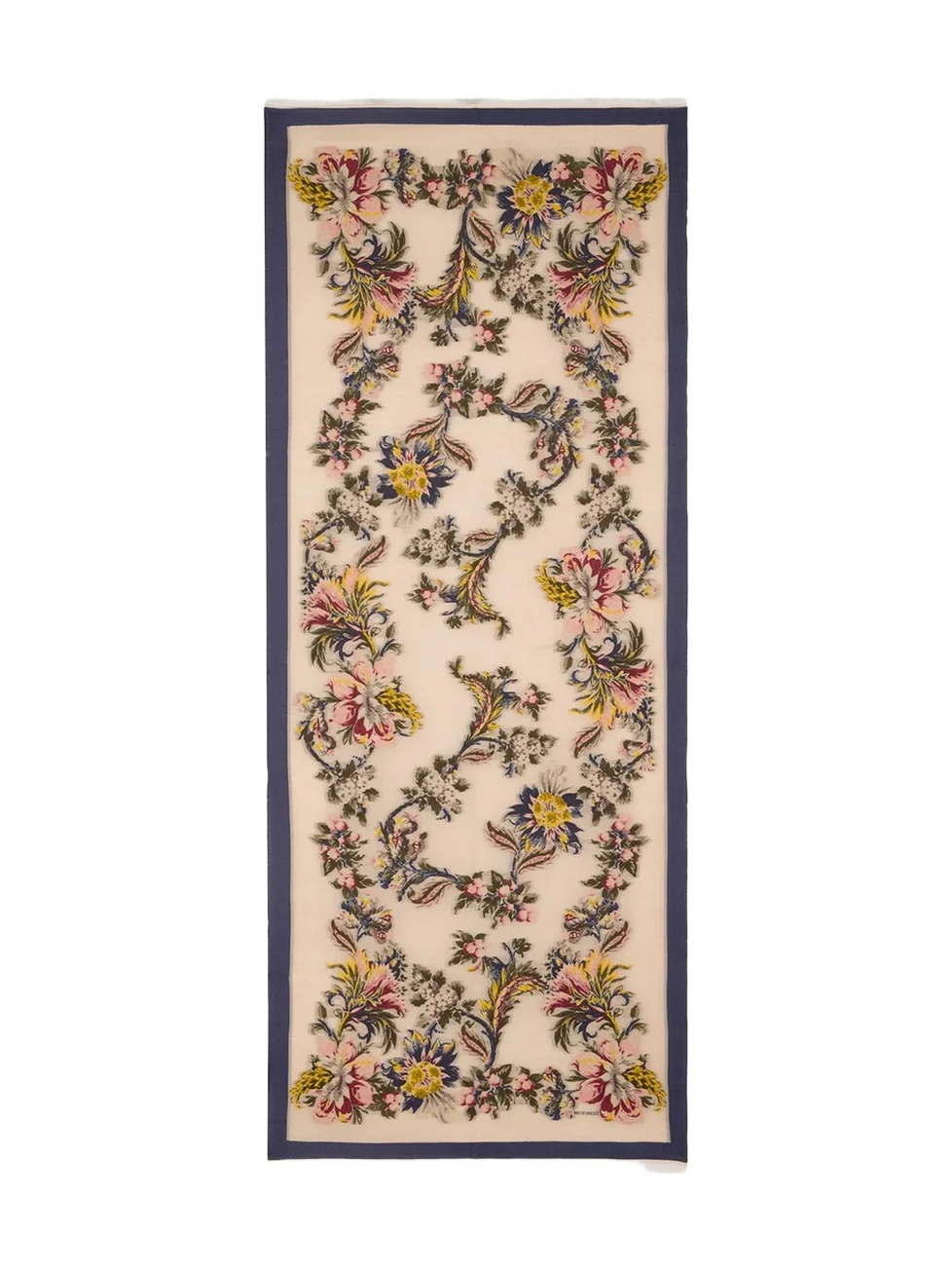 Etro Fil Coupé Floral Wool-Blend Scarf