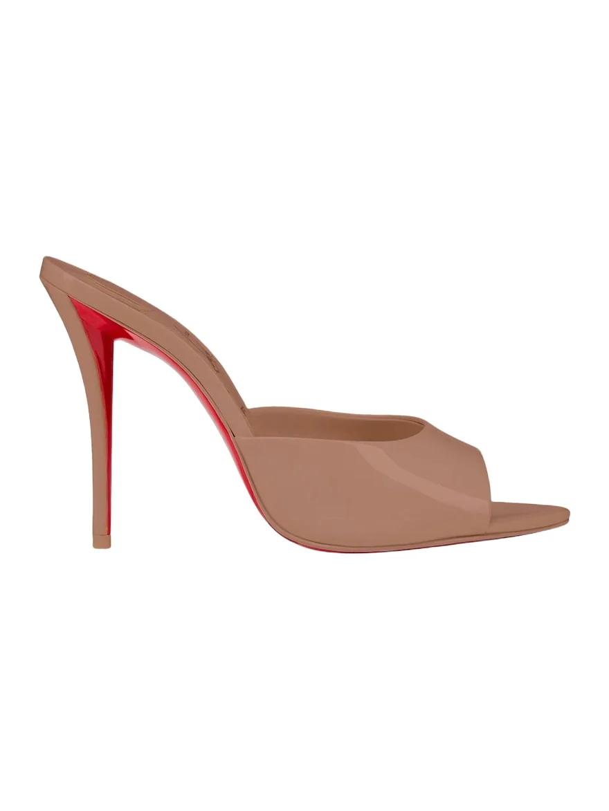 100mm Miss Z Leather Mule Sandals