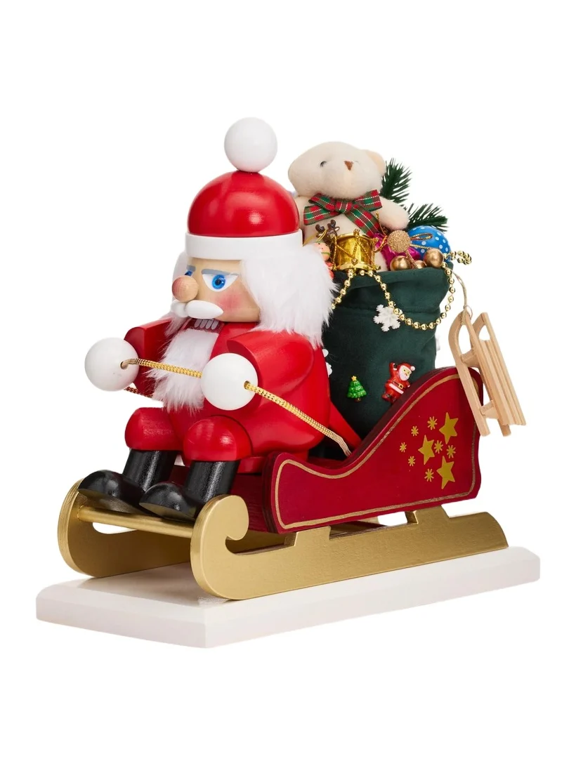 Steinbach Santa on His Sled Nutcracker