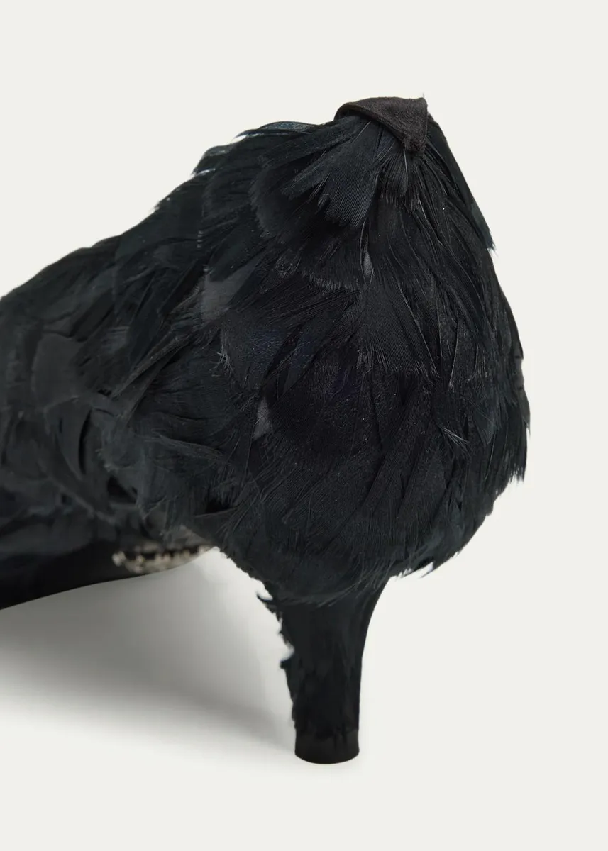 Prada 55mm Feather Lace-Up Pumps | Thumbnail 5 Prada 55mm Feather Lace-Up Pumps | Thumbnail 5