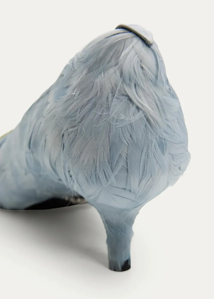 Prada 55mm Feather Lace-Up Pumps | Thumbnail 9 Prada 55mm Feather Lace-Up Pumps | Thumbnail 9