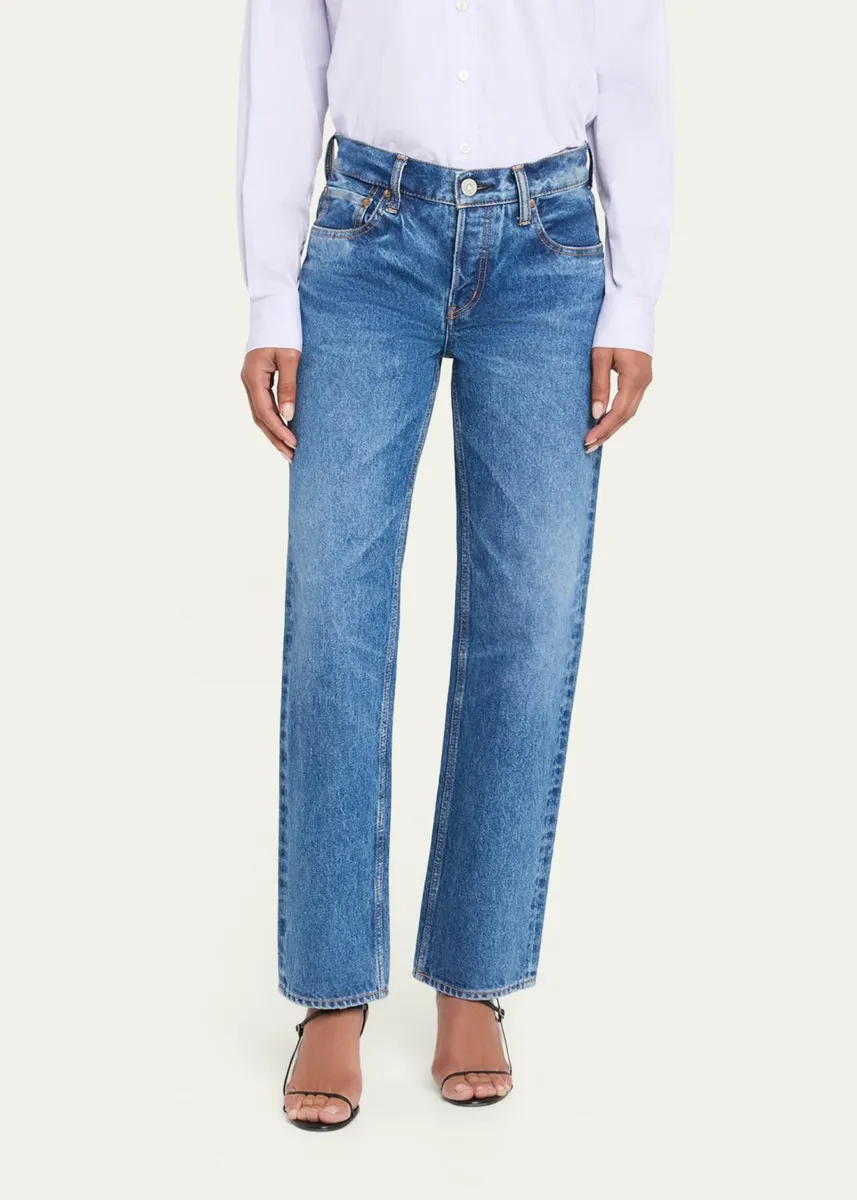 Moussy Vintage Philadelphia Low-Rise Straight-Leg Jeans | Thumbnail 4 Moussy Vintage Philadelphia Low-Rise Straight-Leg Jeans | Thumbnail 4