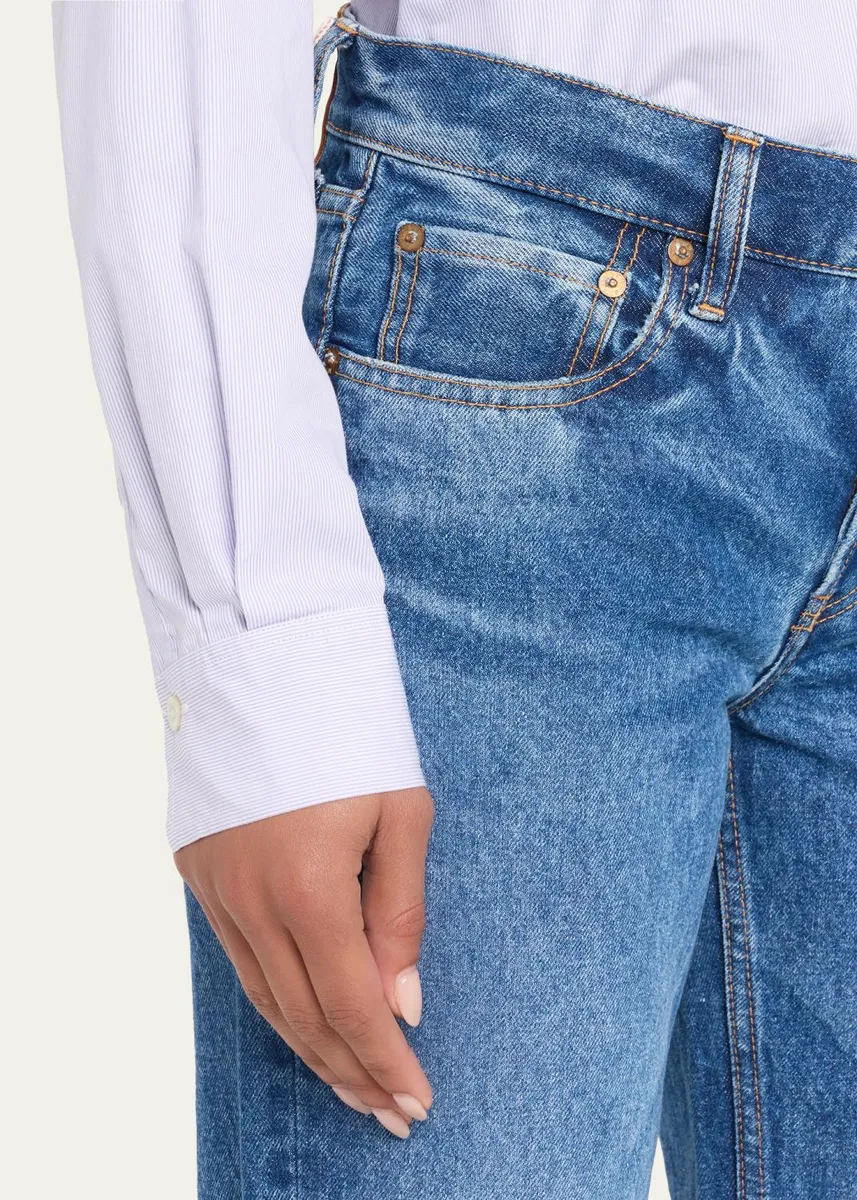 Moussy Vintage Philadelphia Low-Rise Straight-Leg Jeans | Thumbnail 5 Moussy Vintage Philadelphia Low-Rise Straight-Leg Jeans | Thumbnail 5