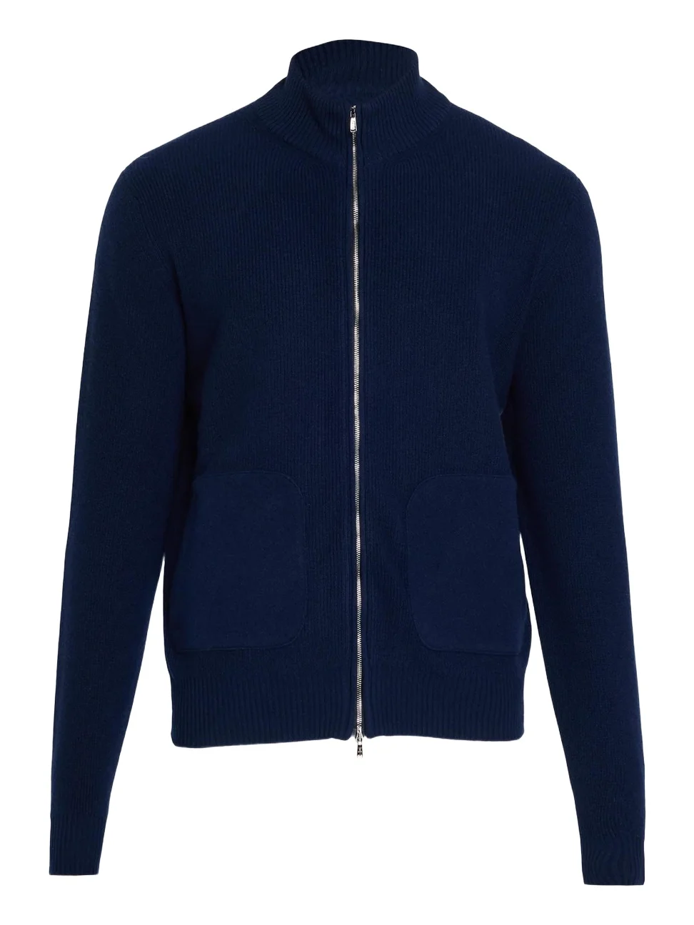 Fioroni Men's Cashmere Full-Zip Ribbed Cardigan