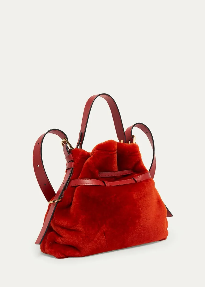 Givenchy Voyou Small Shearling Shoulder Bag | Thumbnail 3 Givenchy Voyou Small Shearling Shoulder Bag | Thumbnail 3