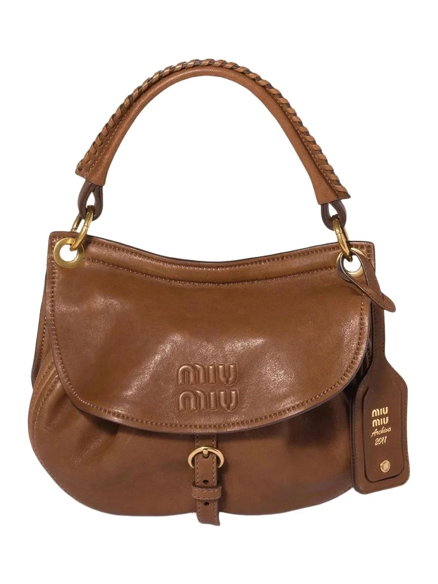 Miu Miu Rendez-vous Leather Top-Handle Bag