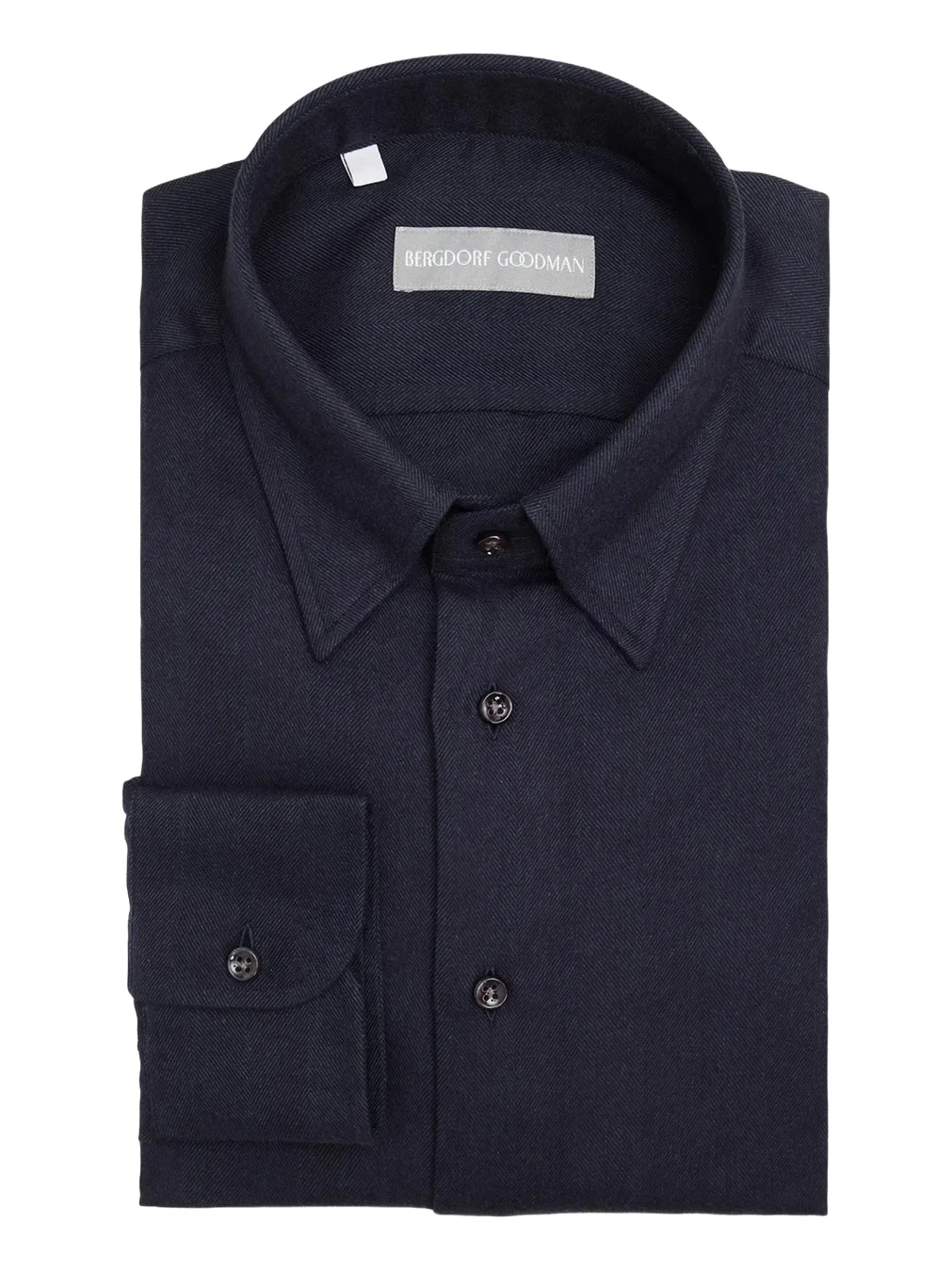 Bergdorf Goodman Men's Solid Twill Dress Shirt