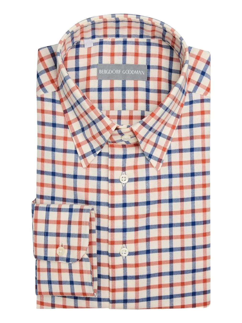 Bergdorf Goodman Men's Plaid Cotton Dress Shirt
