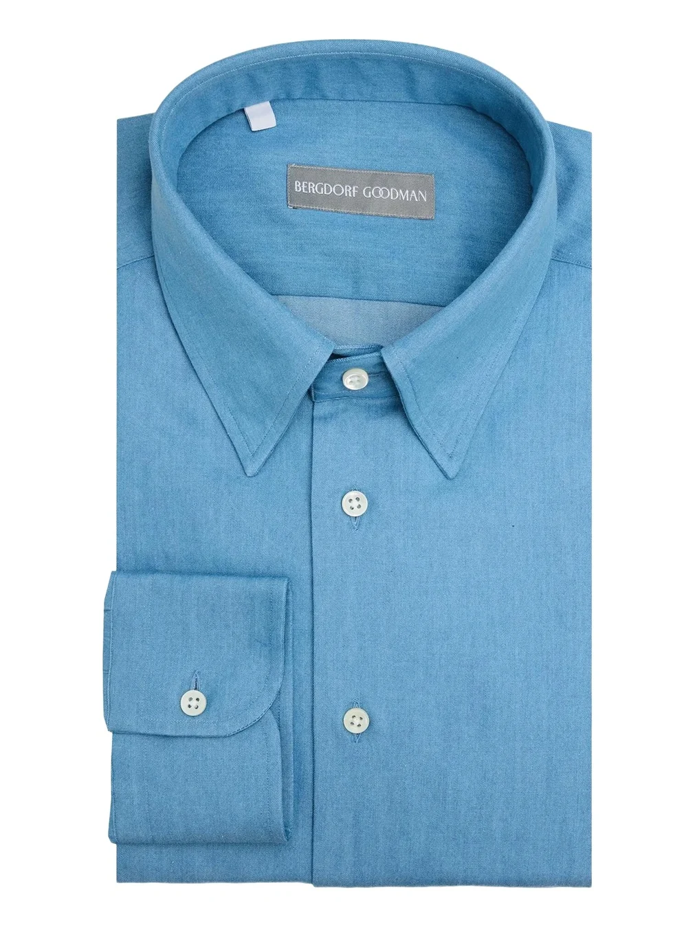 Bergdorf Goodman Men's Solid Cotton Twill Dress Shirt