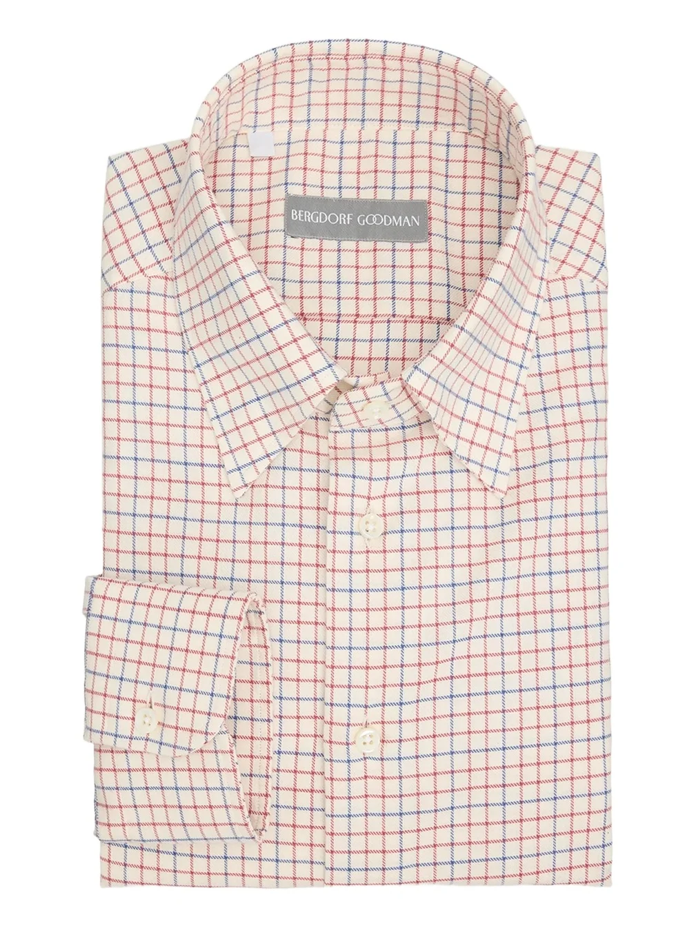 Bergdorf Goodman Men's Grid Check Cotton Dress Shirt