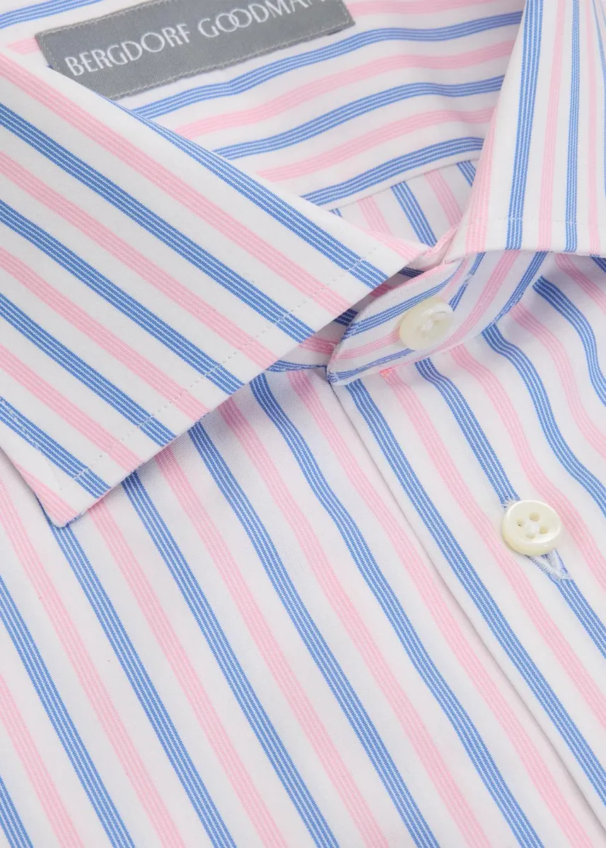 Bergdorf Goodman Men's Multi-Stripe Cotton Dress Shirt | Thumbnail 2