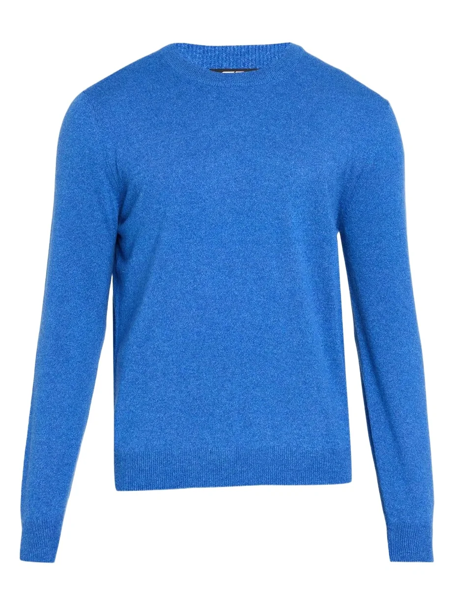 Cesare Attolini Men's Crewneck Melange Knit Crewneck Sweater