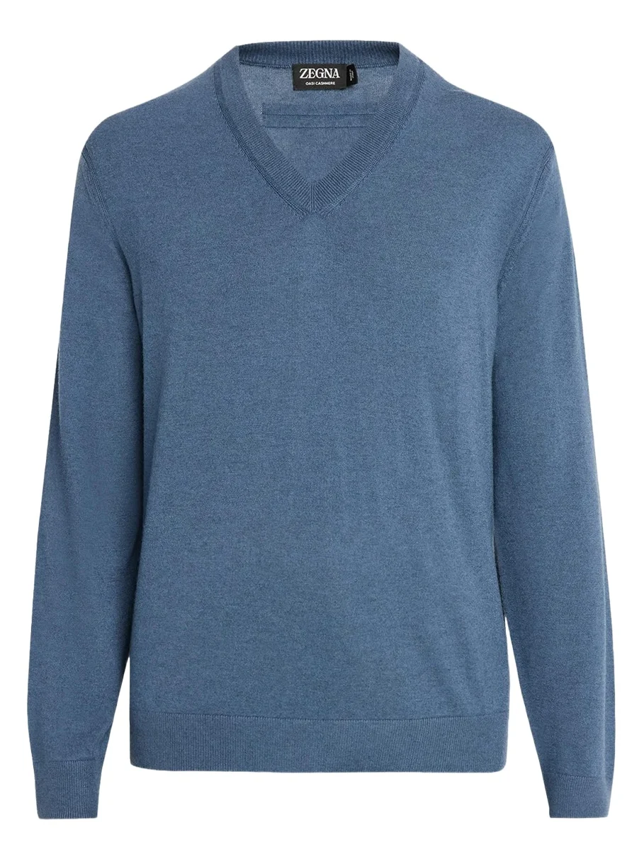 Zegna Men's Oasi Cashmere V-Neck Sweater