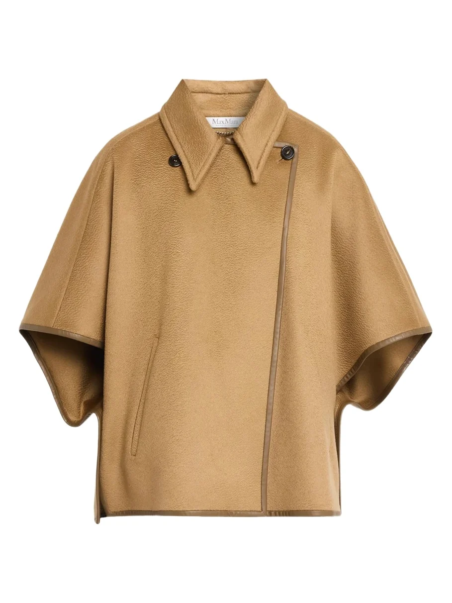 Max Mara Cashmere Button-Front Cape