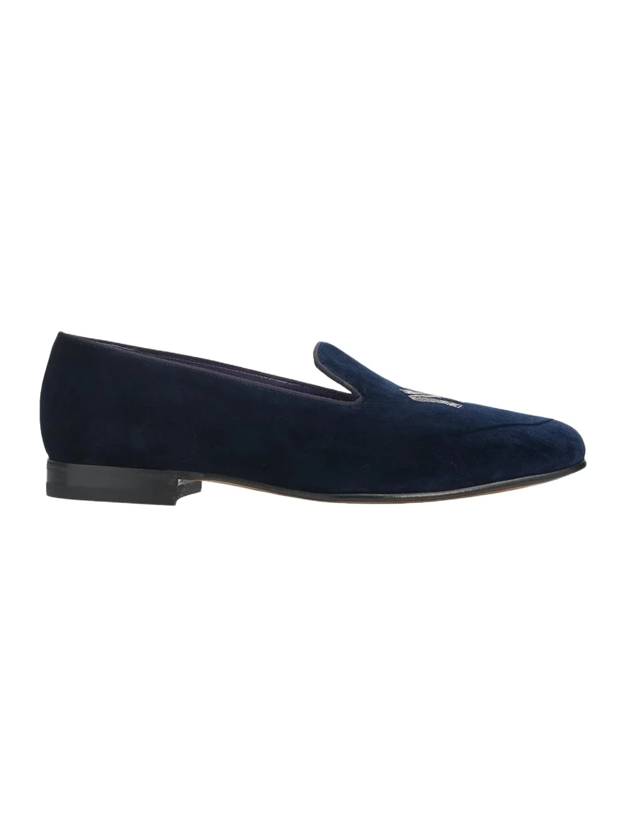 Ralph Lauren Purple Label Men's Yankees Velvet Slippers