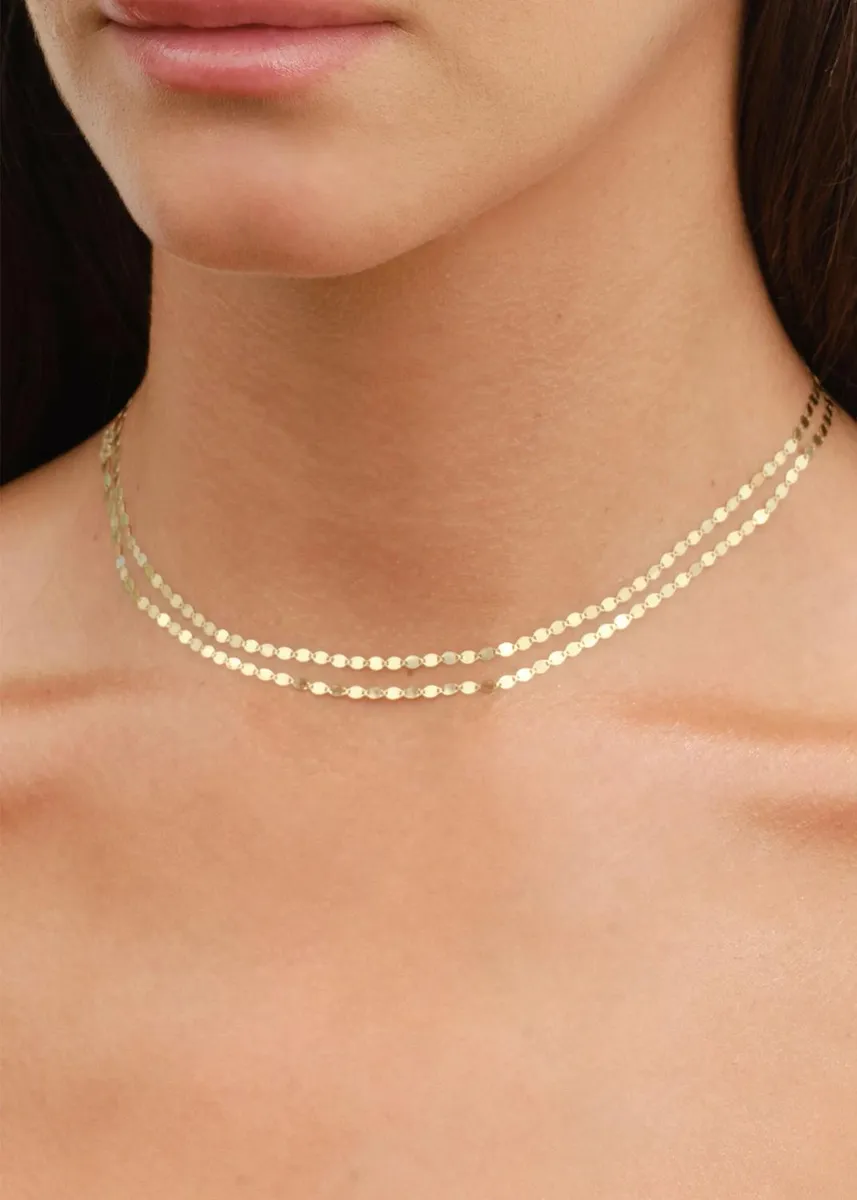 Lana 14K Yellow Gold Double-Strand Petite Nude Chain Necklace | Thumbnail 2