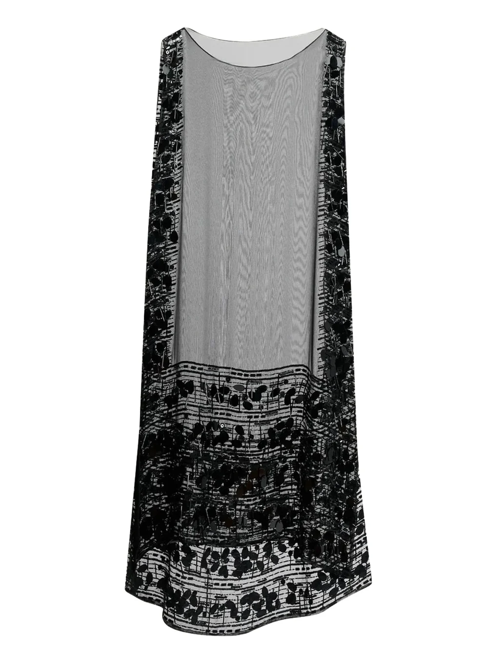 Sleeveless Embroidered Overlay Tunic Sleeveless Embroidered Overlay Tunic