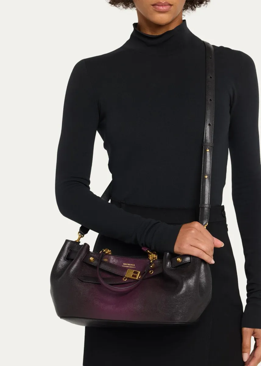 Balenciaga Gradient Leather Belted Top-Handle Bag | Thumbnail 2 Balenciaga Gradient Leather Belted Top-Handle Bag | Thumbnail 2