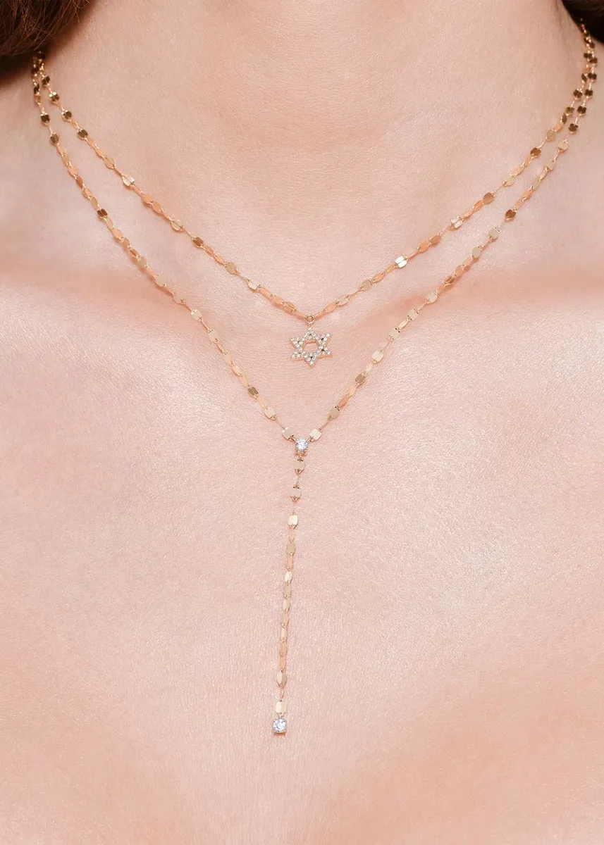 Lana 14K Multi Solo Diamond Blake Chain Lariat Necklace | Thumbnail 2 Lana 14K Multi Solo Diamond Blake Chain Lariat Necklace | Thumbnail 2