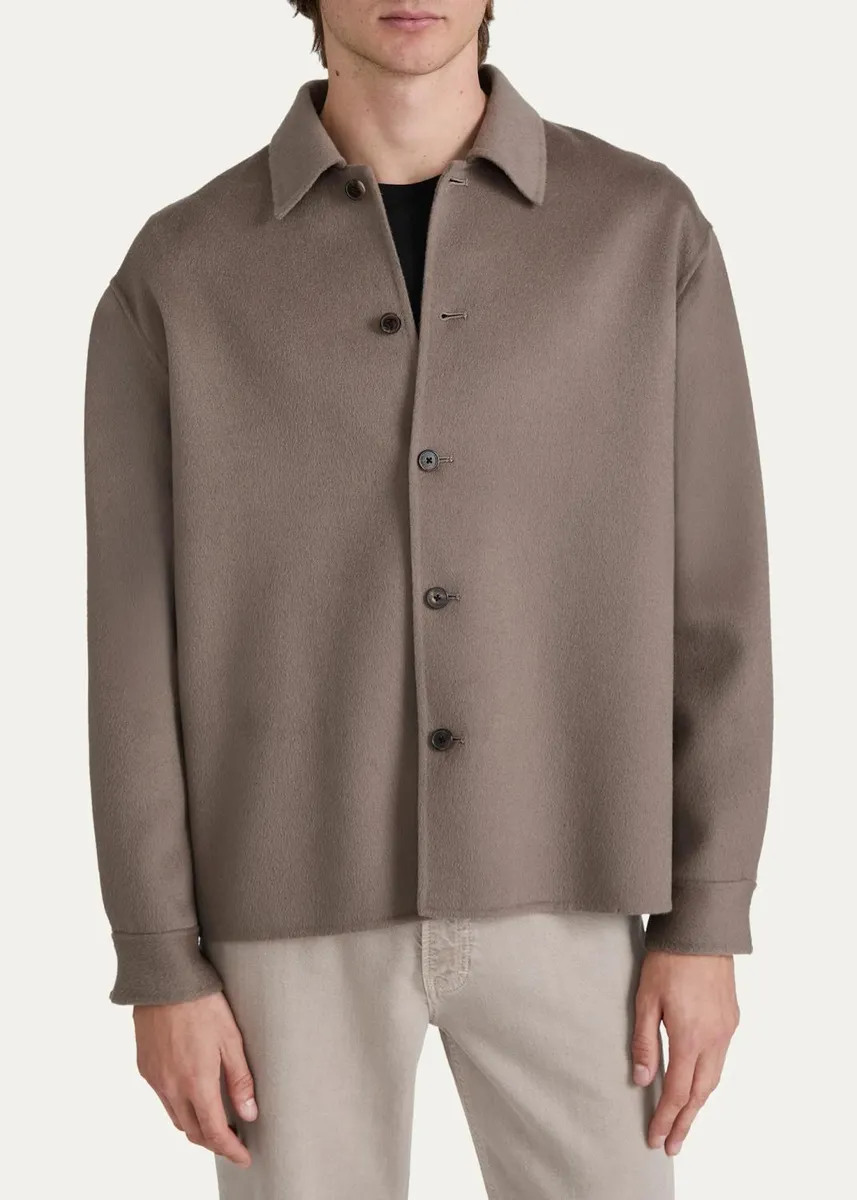 Frame Men's Double-Face Wool Overshirt | Thumbnail 8