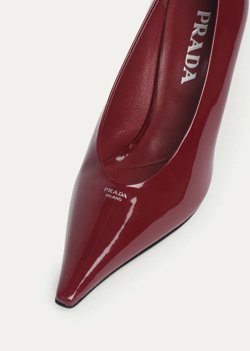 Prada Vernice 90MM Patent Leather Pumps | Thumbnail 3 Prada Vernice 90MM Patent Leather Pumps | Thumbnail 3