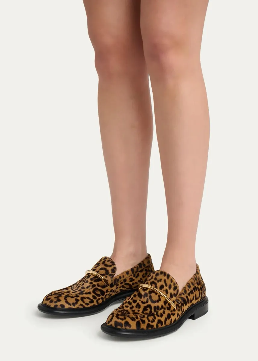 Givenchy Pinch Leopard Calf Hair Loafers | Thumbnail 2