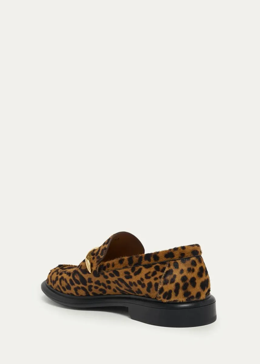 Givenchy Pinch Leopard Calf Hair Loafers | Thumbnail 4