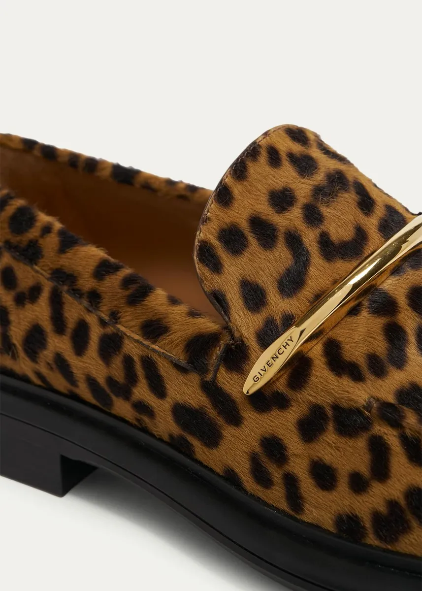Givenchy Pinch Leopard Calf Hair Loafers | Thumbnail 5