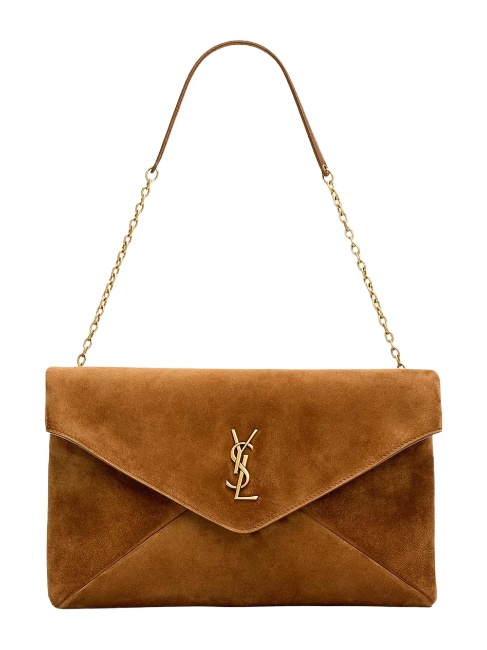Large YSL Suede Pouch Bag