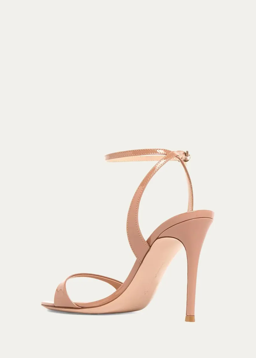 Gianvito Rossi 95mm Patent Leather Ankle-Strap Sandals | Thumbnail 2 Gianvito Rossi 95mm Patent Leather Ankle-Strap Sandals | Thumbnail 2