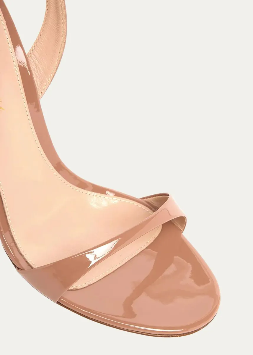 Gianvito Rossi 95mm Patent Leather Ankle-Strap Sandals | Thumbnail 3 Gianvito Rossi 95mm Patent Leather Ankle-Strap Sandals | Thumbnail 3