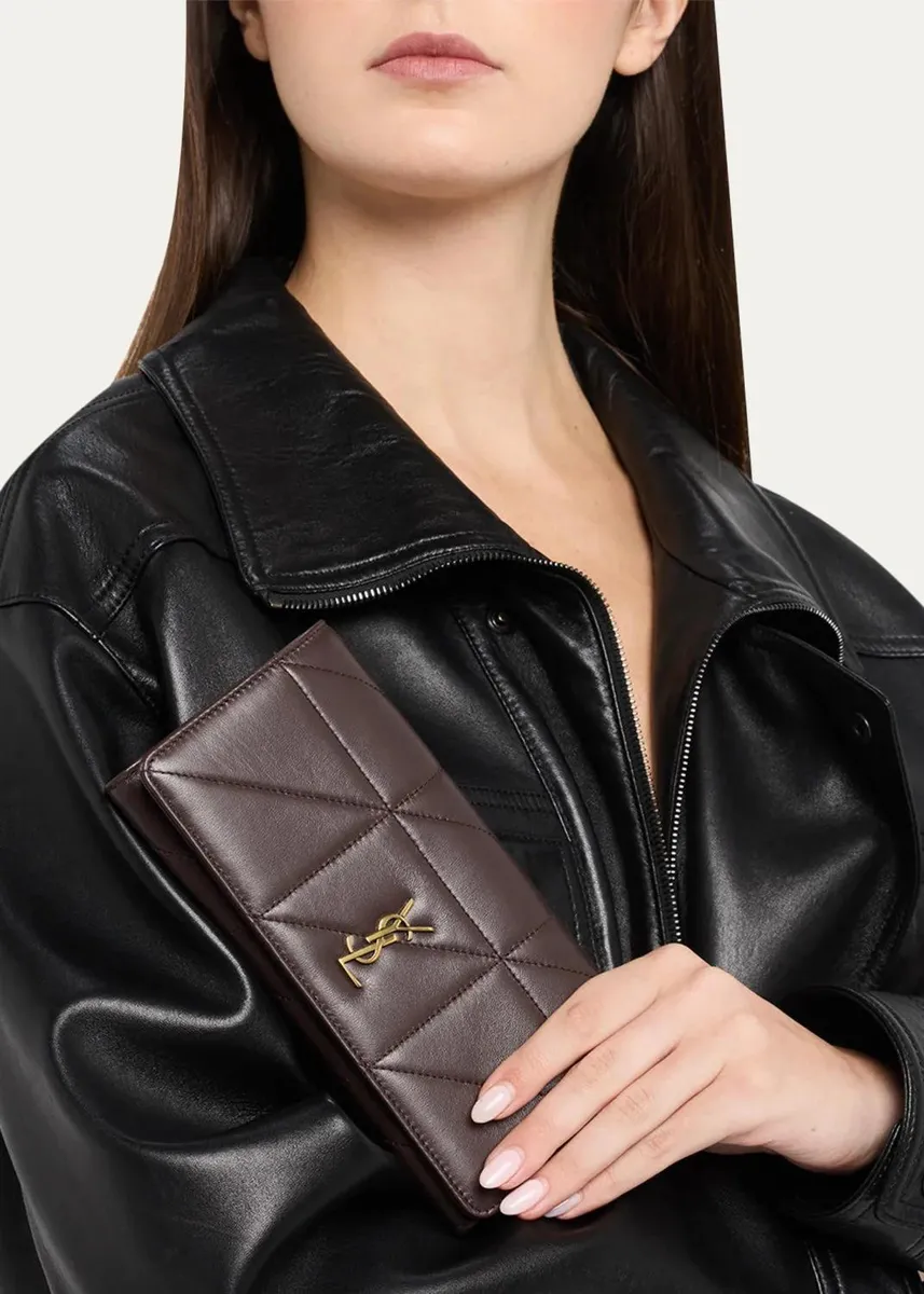 Saint Laurent Jamie Leather Clutch | Thumbnail 2 Saint Laurent Jamie Leather Clutch | Thumbnail 2