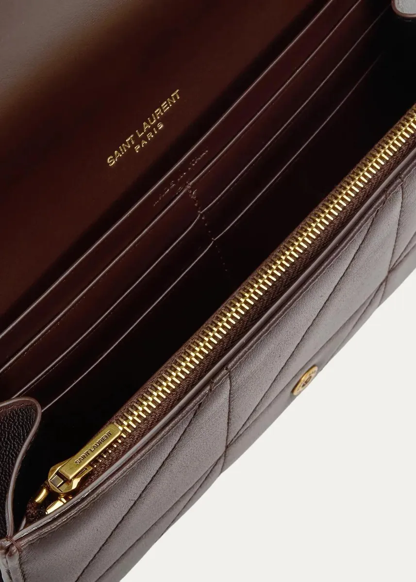 Saint Laurent Jamie Leather Clutch | Thumbnail 4 Saint Laurent Jamie Leather Clutch | Thumbnail 4