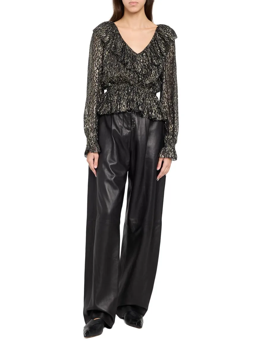Ulla Johnson Odilia Ruffled Silk-Blend Blouse | Thumbnail 2 Ulla Johnson Odilia Ruffled Silk-Blend Blouse | Thumbnail 2