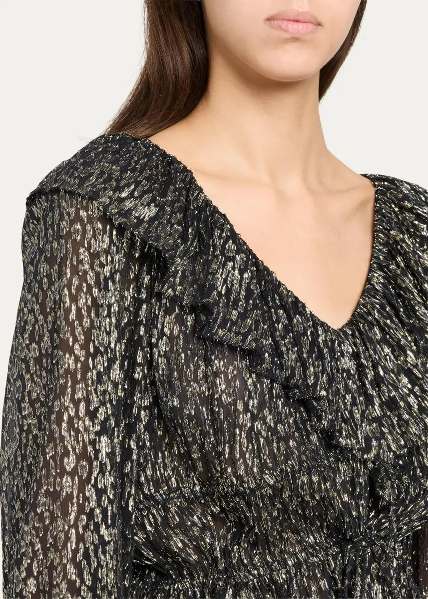 Ulla Johnson Odilia Ruffled Silk-Blend Blouse | Thumbnail 5 Ulla Johnson Odilia Ruffled Silk-Blend Blouse | Thumbnail 5