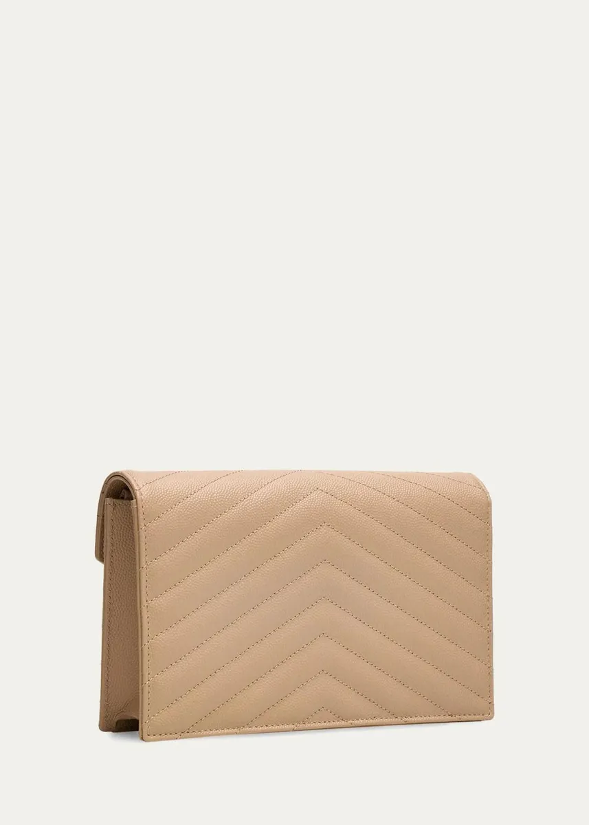 Saint Laurent Cassandre Quilted Chevron Leather Shoulder Bag | Thumbnail 3 Saint Laurent Cassandre Quilted Chevron Leather Shoulder Bag | Thumbnail 3