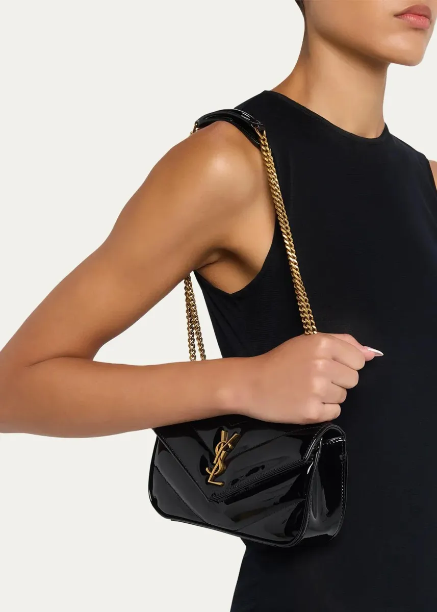 Saint Laurent LouLou Mini Logo Quilted Leather Shoulder Bag | Thumbnail 2
