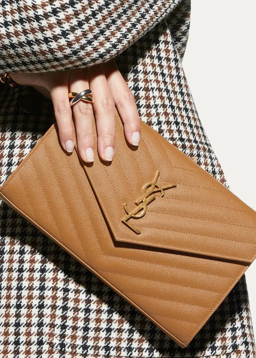 Saint Laurent Logo Quilted Leather Shoulder Bag | Thumbnail 2 Saint Laurent Logo Quilted Leather Shoulder Bag | Thumbnail 2